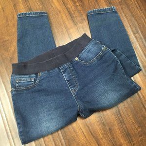 Boston Proper pull on straight leg jeans - med wash